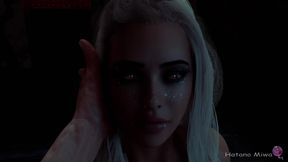 Elf Nymphomaniac Takes Huge Monstrous Dick  Soaked Tight Cunt Stretched Hard