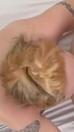 Blonde sub Milf sucks cock and licks ass deeply   Clip 1