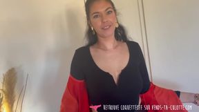 Vends-ta-culotte - Delicious amateur blowjob in POV with cumshot on the tits