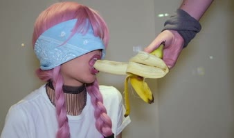 Public Crazy Place's Step-Sister Blindfolded Blow Job Challenge