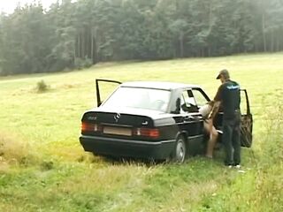 Aged Brunette hair Devours Rod in Wild Outdoor Group Fuck