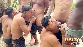 Stranded horny: hot sailors give into lust on a wild island escape – 18+