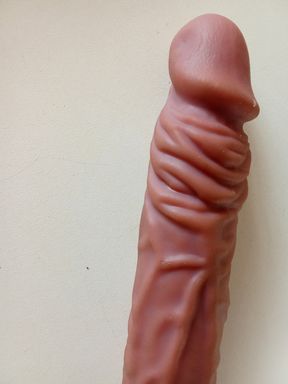 Moto265 Big cock fucking a tight pocket pussy doll close-up without Lube