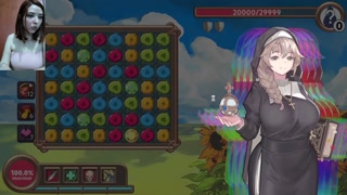 BIG TIT NUN - SEXY REDHEAD PLAYS HENTAI GAMES - Isekai Quest part 4