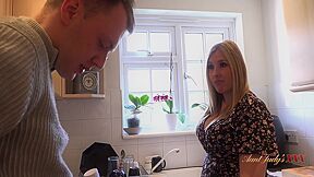 Gorgeous Bbw Milf Charlie Rae Fucks Her Lazy Step In The Kitchen