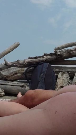Spectacular moment from &quot;Pussy Dick flashing in Public beach Squirting and Cumshot with Intense Orgasm in Front of Everyone&quot;