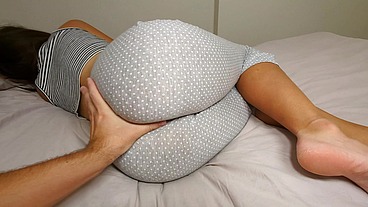 Milf shares bed with neighbor while her husband is not home POV