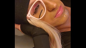 No Better Place for a Sissy to Cum then Her Own Mouth! Yum!