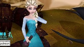 Anna and Elsa Get Naughty in the Garden