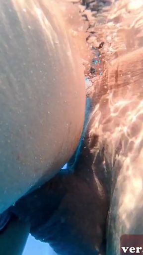 Powerful moment from &quot;LATINA TOURIST TEEN ALASKA ROD HAS UNDERWATER SEX IN THE OUTDOOR POOL&quot;