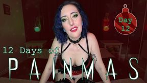 DAY 12 - 12 DAYS OF PAINMAS - Christmas CBT & Pain Play Slave Tasks by Miss Faith Rae with BDSM Instructions & Femdom POV - 720p