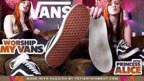 Lick my dusty Vans clean and you'll get a surprise ( Shoe Humiliation with Princess Alice ) - 640p wmv