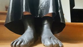 Latex Feet Worship POV