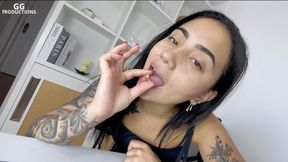 Tiny trespassers get punished by the giantess - Julia - Giant Brazilian Women