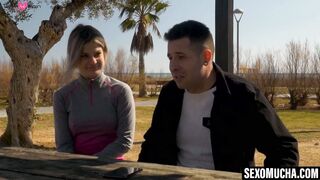 Busty blonde Rubi Vergara is pounded and swallows a massive cock
