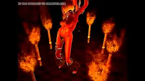 Enchanting Anime Goddess Captivates With Sensual Fire Dance in Glorious HD
