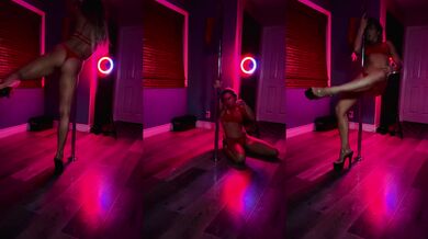 PERFECT GODDESS POLE DANCE TEASE, perfect body, perfect legs, ready to worship