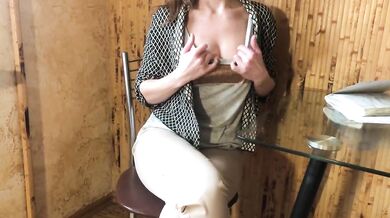 Teacher fucks student raw POV Russian teacher deep throat big ass