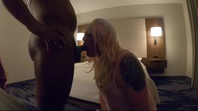 Thicc Ass Sissy Takes Masked BBC in Hotel