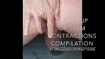 My Ass Up Orgasm Contraction Compilation Pulsing Virgin Anus BONUS Cum Shot