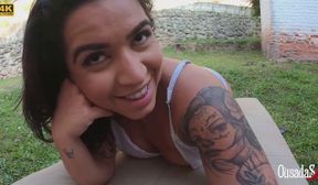 Huge round booty Victoria Dias Eats A Dick And Enjoys Anal Victoria Dias