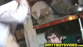 Kyle Sucks Jack President Passionately In Dirty Warehouse Cumshot Scene