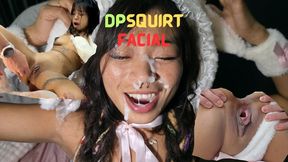 Asian MILF squirts 14 times after anal DP and DVP