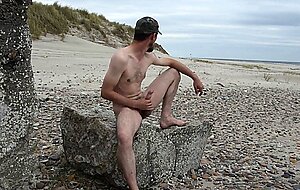 cum on the beach