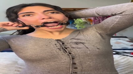 Spit drooling fetish