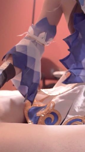 Genshin Impact, Ganyu Cosplayer Gets Fucked, Japanese Hentai Anime Crossdresser Cosplay 6   Clip 1