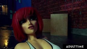 F U T A SENTAI SQUAD Futanari Babe Is DOMINATED By Lesbian Monster In Alley SPANISH SUBTITLES