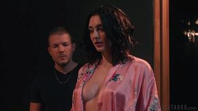 This slut is insanely hungry for big cocks. Watch her slurp them with great pleasure and enjoy her moans!