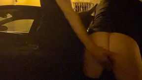 an amateur guy has his smooth pale ass exposed and fondled in the street