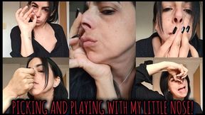 My fingers on my nose compulsively!