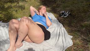 Public Masturbation Fingering My Pussy In The Woods