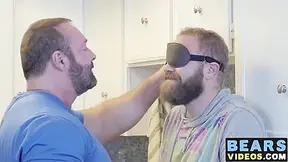 Grizzly Fat Bear Cock Polished Hard By His Hairy A Nasty Cub