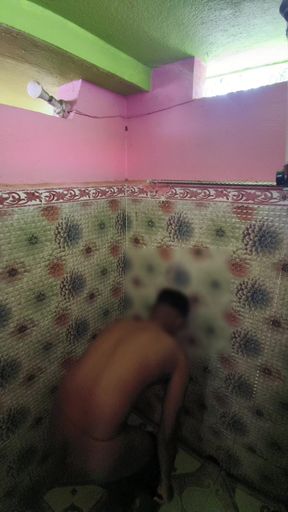 Solo boy masterbate in bathroom  that's my figure