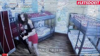 FREAKY HOSTEL - Goddess Young sexy Gotten a Hard Morning Cock inside Her Pussy - LETSDOEIT