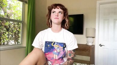 My inked redhead sis BFF rides me thick then teases till I bust