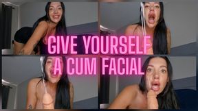 Give Yourself A Cum Facial