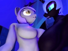 Foxy 3D Superwoman bounces up and down on a cock