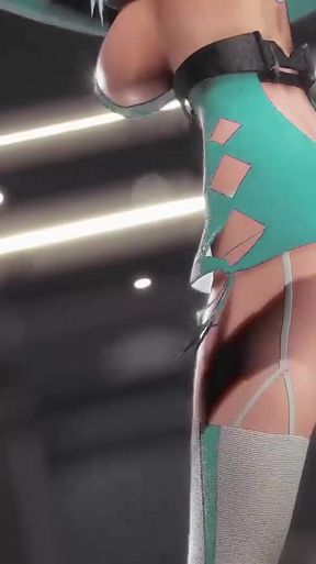 Saint Louis Hentai Undress Dance Azur Lane Wiggle Wiggle Big Boobs Mmd 3D Clear Blue Hair Color Edit Smixix