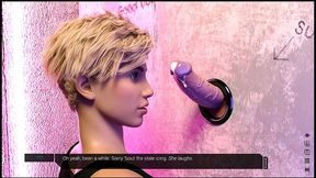 star pheriphery [ futanari hentai game ] ep.35 first blowjob for a shy futa with giant cock !