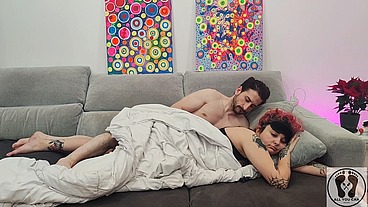 HORNY BOY IN COUPLE ROUTINE IGNORE FETISH SLEEPY GIRLFRIEND