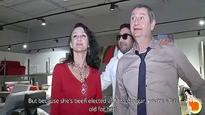 Miss Cougar Having A Hardcore Sex In A Shop