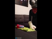 Rubber wolf fucking dragon muzzle