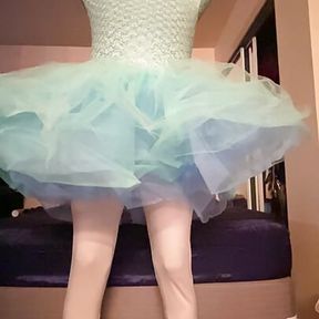 Zentai Doll in a Leotard Ballerina Dress