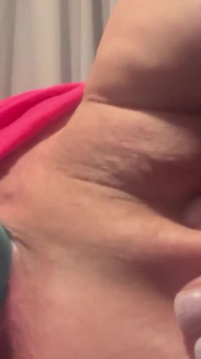 Horny girl fucks ass and pussy with vibrator   Clip 2