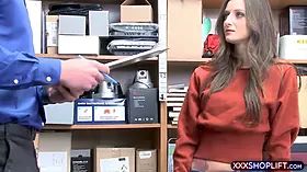 Chick next door rough fucked by a mall cop