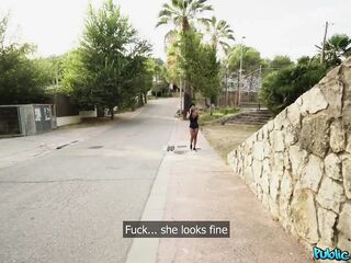 Public Agent - Large Tit Tina Fire Takes Some White Penis on the Side of the Road